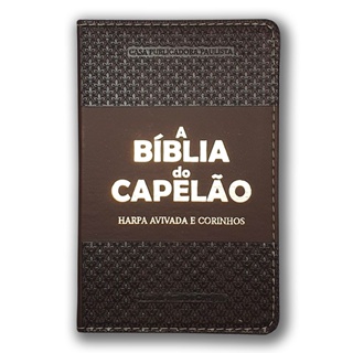 A Bíblia do Capelão | ARC | Letra Grande | Harpa Avivada | Capa Marrom em Oferta na Shopee