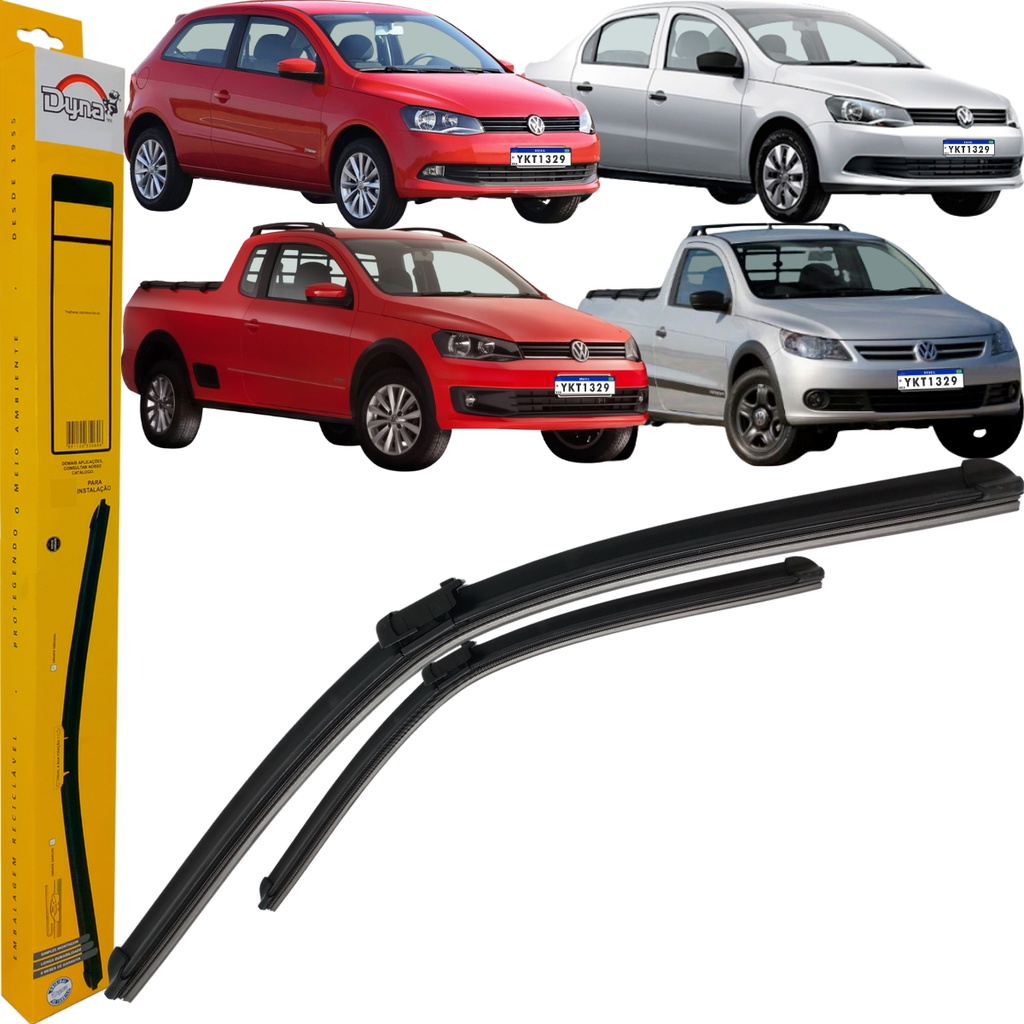 Par de Palhetas Dianteiras Dyna Slim Gol Saveiro Voyage G6