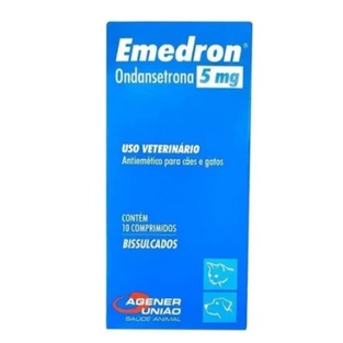Emedron 5mg 10 Comprimidos para Cães e Gatos Agener