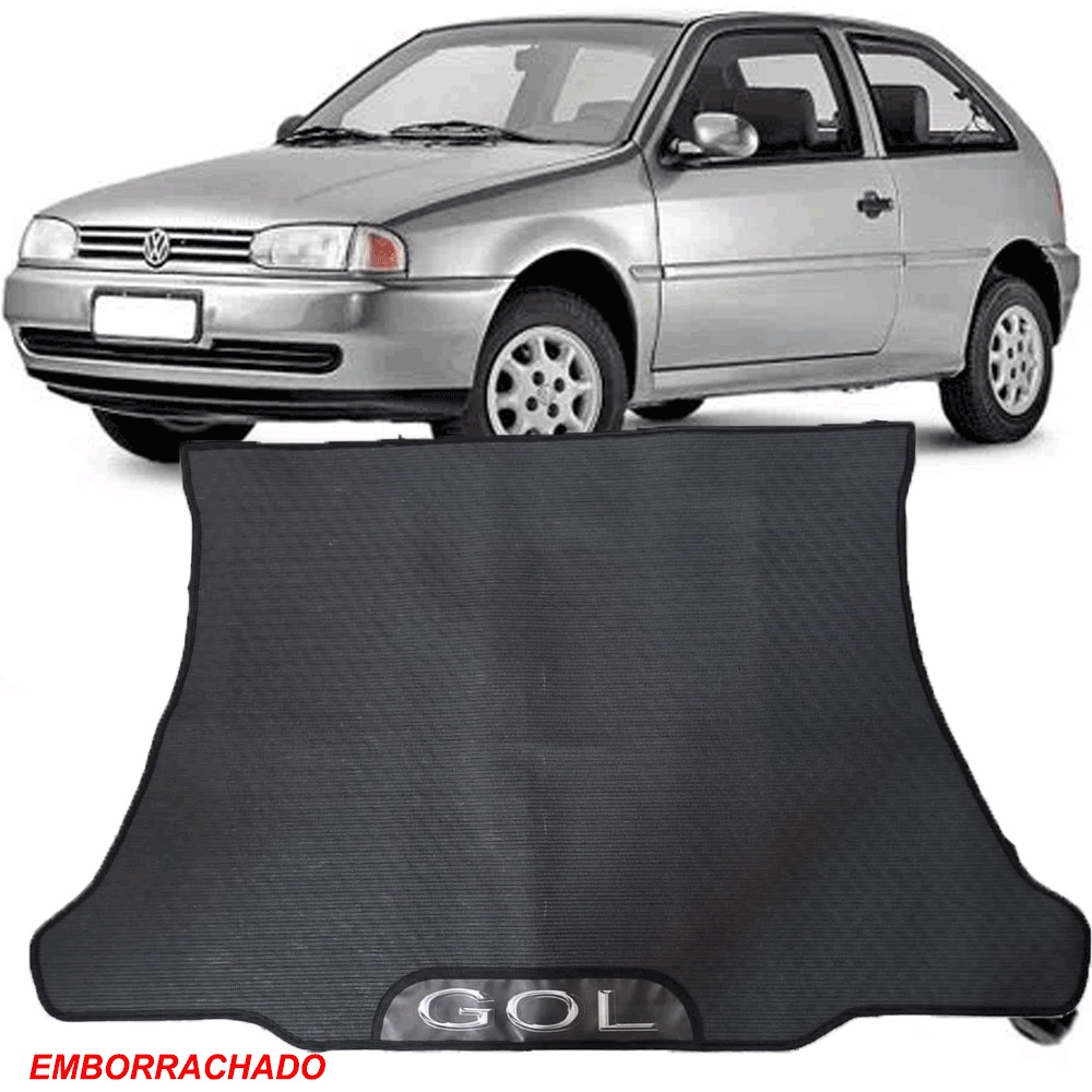 TAPETE EMBORRACHADO PARA PORTA MALA MALAS ESPECIFICO DO CARRO VOLKSWAGEN GOL 95 A 99 G2