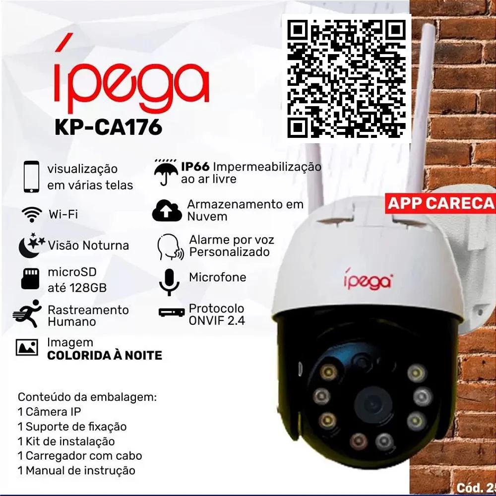 Camera de Segurança Ip Externa A Prova Dagua Visao noturna - A.R Variedades MT 3.0MP IPEGA KP-CA176