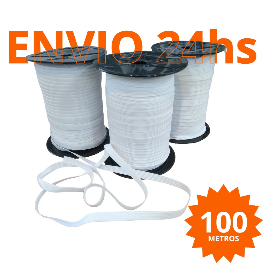 Elástico Branco Chato Para Confecção VÁRIAS MEDIDAS