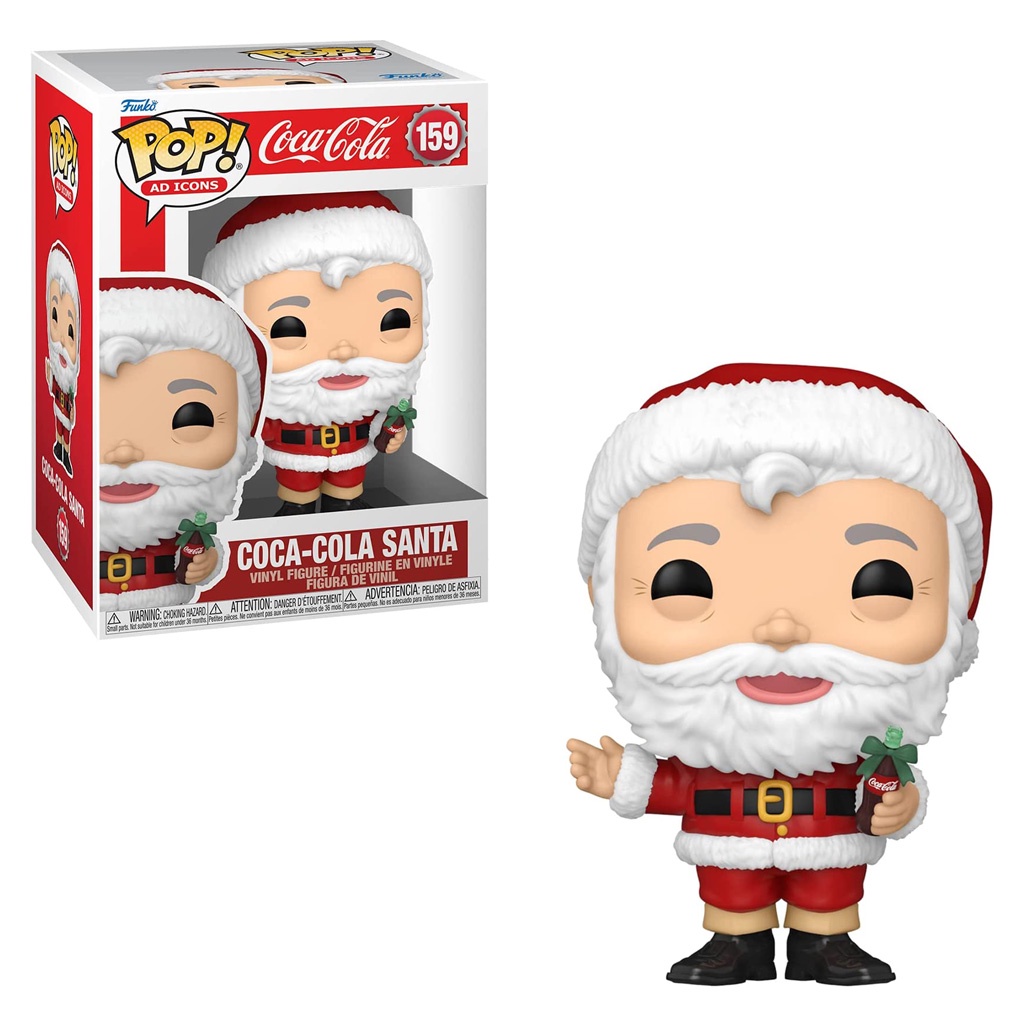 FUNKO POP AD ICONS COCA-COLA - COCA-COLA SANTA 159 NOVO ORIGINAL em Oferta na Shopee