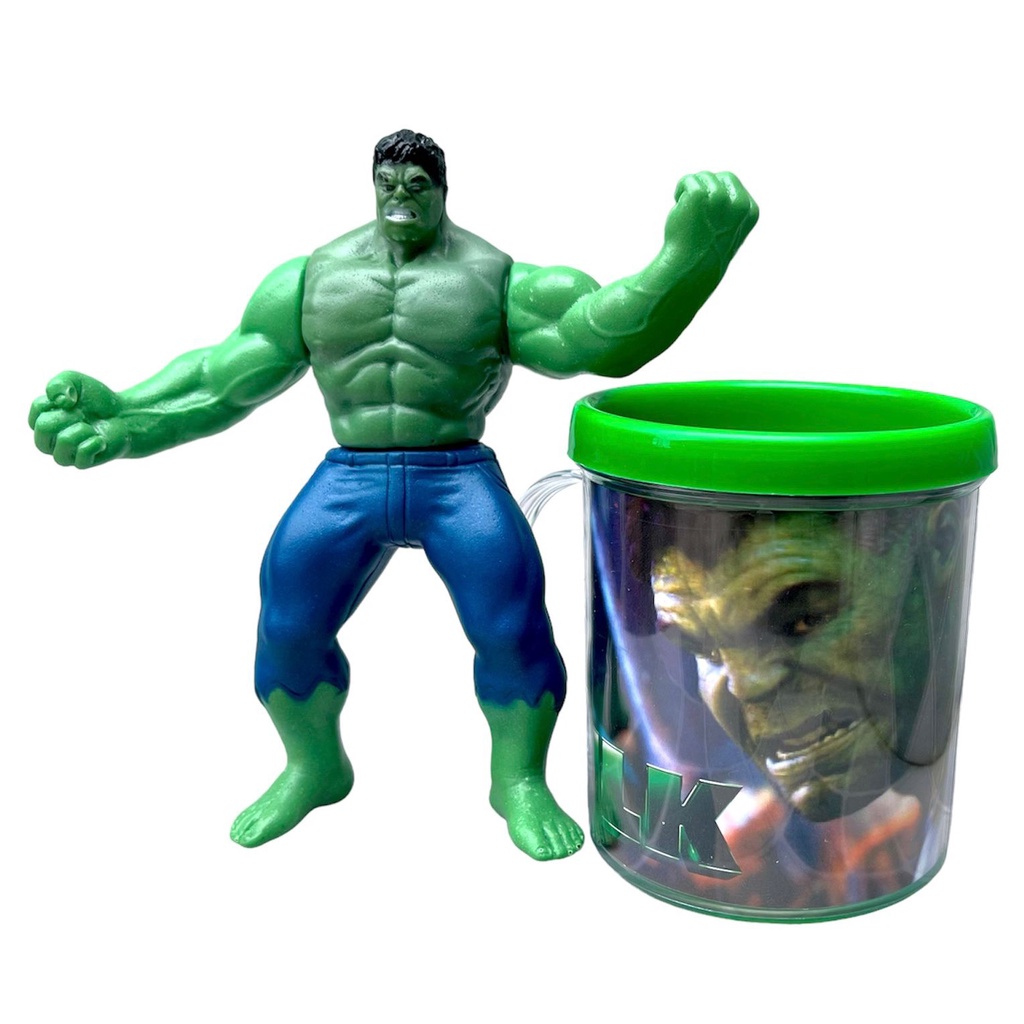 Boneco do Hulk + Caneca Personalizada de 350ml em Oferta na Shopee