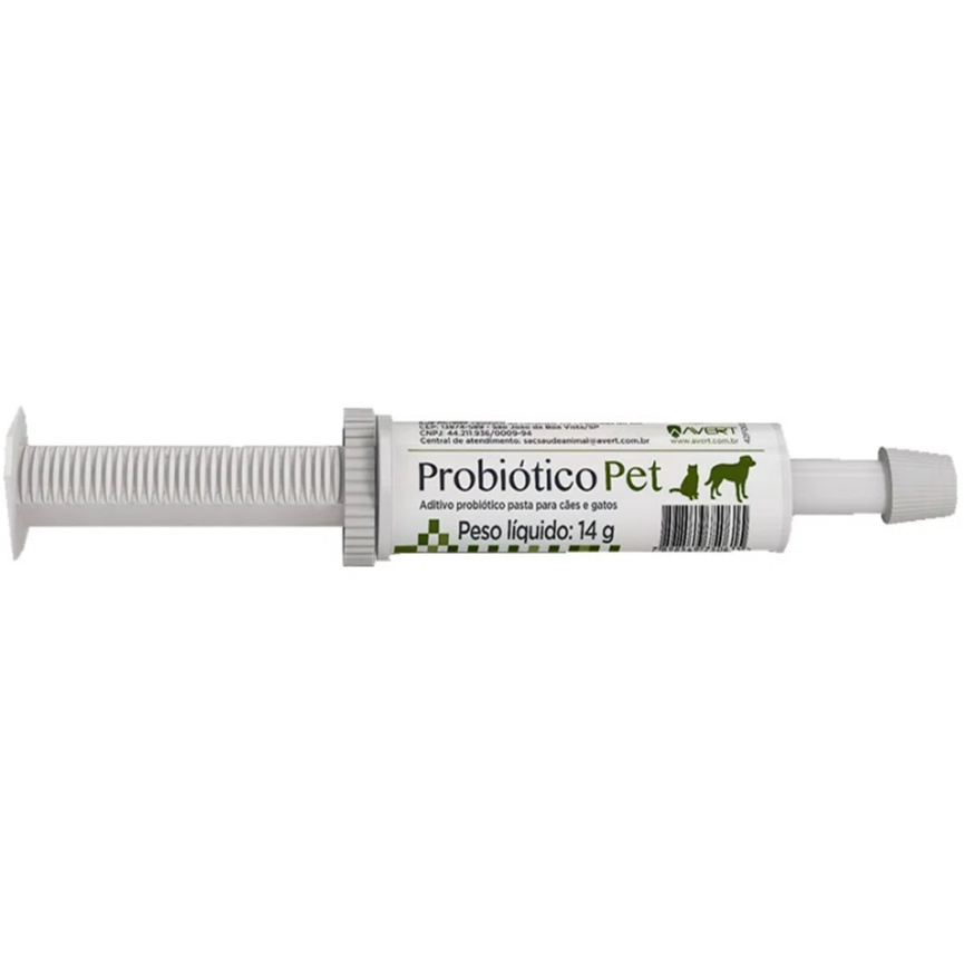 Probiótico Pet 14g Suplemento para Cães e Gatos Avert