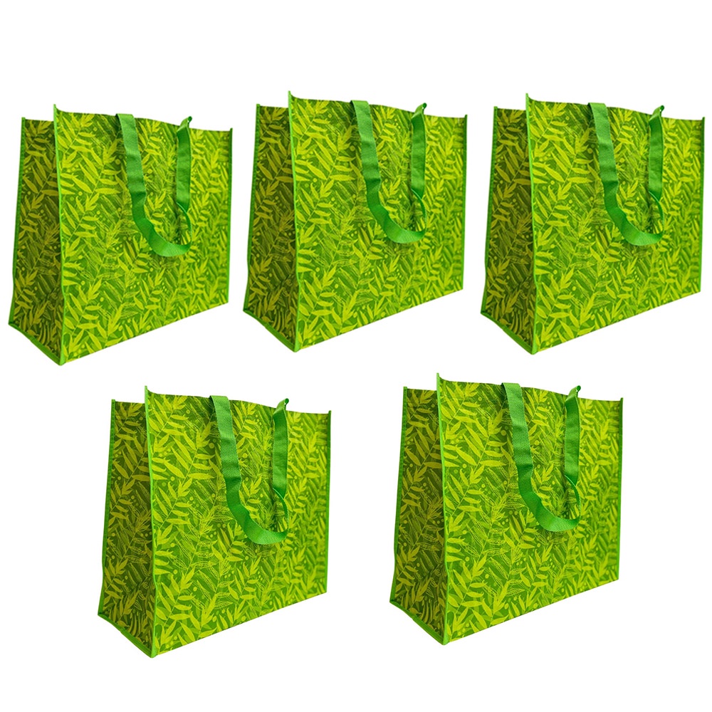 Bolsa Ecobag Sacola de Ombro Reciclavel Kit 5 Uni Compras Mercado Ecologica Retornavel