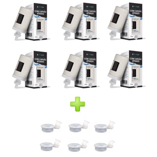 Kit 6 Velas Carvão Ativado + 6 Boias Para Filtro De Barro Ou Filtro De Agua Por Gravidade em Oferta na Shopee