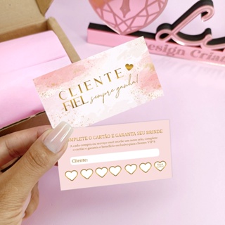 Clique e veja os modelos - 100uni Cartão fidelidade - Cliente Vip - Pronta entrega em Oferta na Shopee