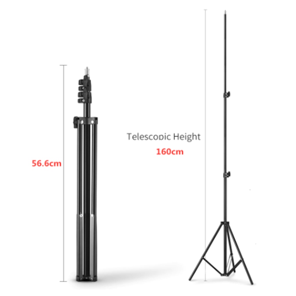 Tripé Para Iluminadores Ring Light Softboxes 1.6m ou 2m Tik Tok Videos
