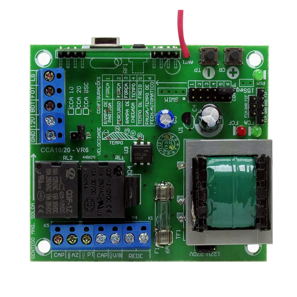 Placa Central Motor Eletrônico Para Portão Rcg Clp Original
