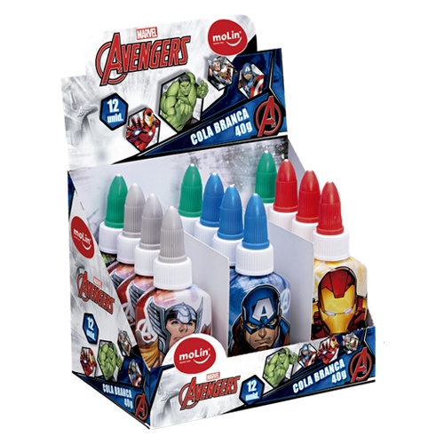 COLA BRANCA LÍQUIDA Avengers ( Unidade)