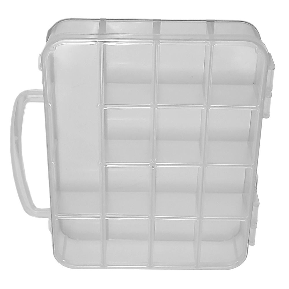 Maleta Plastica Organizadora 14 Divisórias - Transparente
