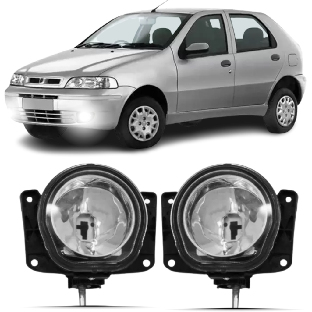 Par Farol Milha Fiat Palio G2 2001 2002 2003 2004 2005 em Oferta na Shopee