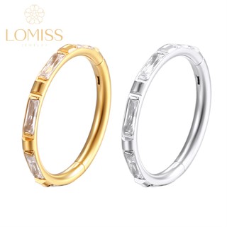 Piercing Helix Conch Argola Clik Aço Cirúrgico Detalhes zirconia《Lomiss  piercing》 em Oferta na Shopee