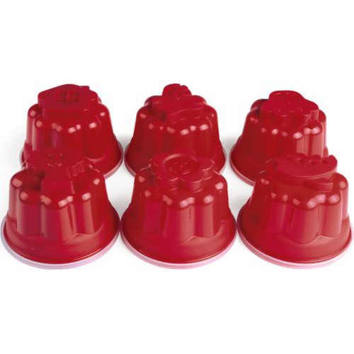 Pote Gelatina Divertidos 6 Pcs - Vermelho