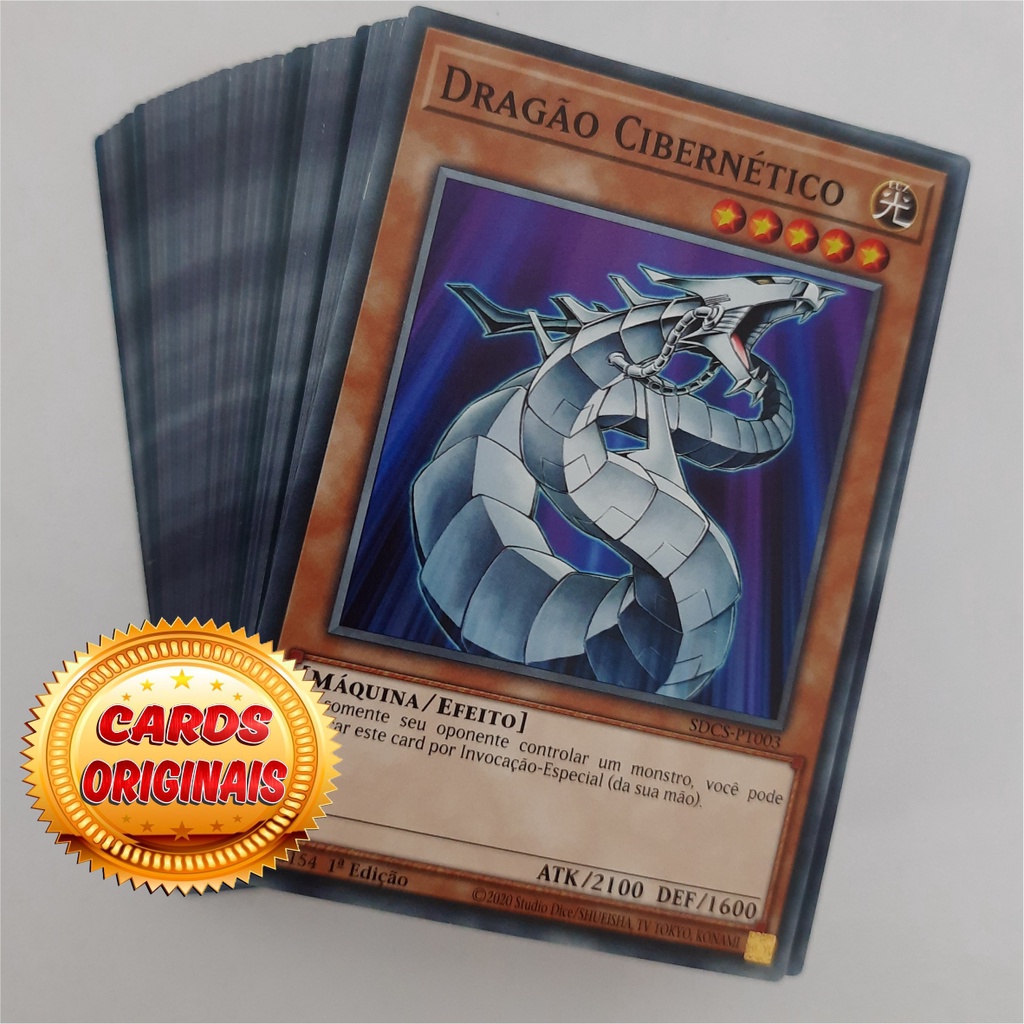 Yugioh Deck Dragão Cibernetico / Cyber Dragon - Cartas Originais