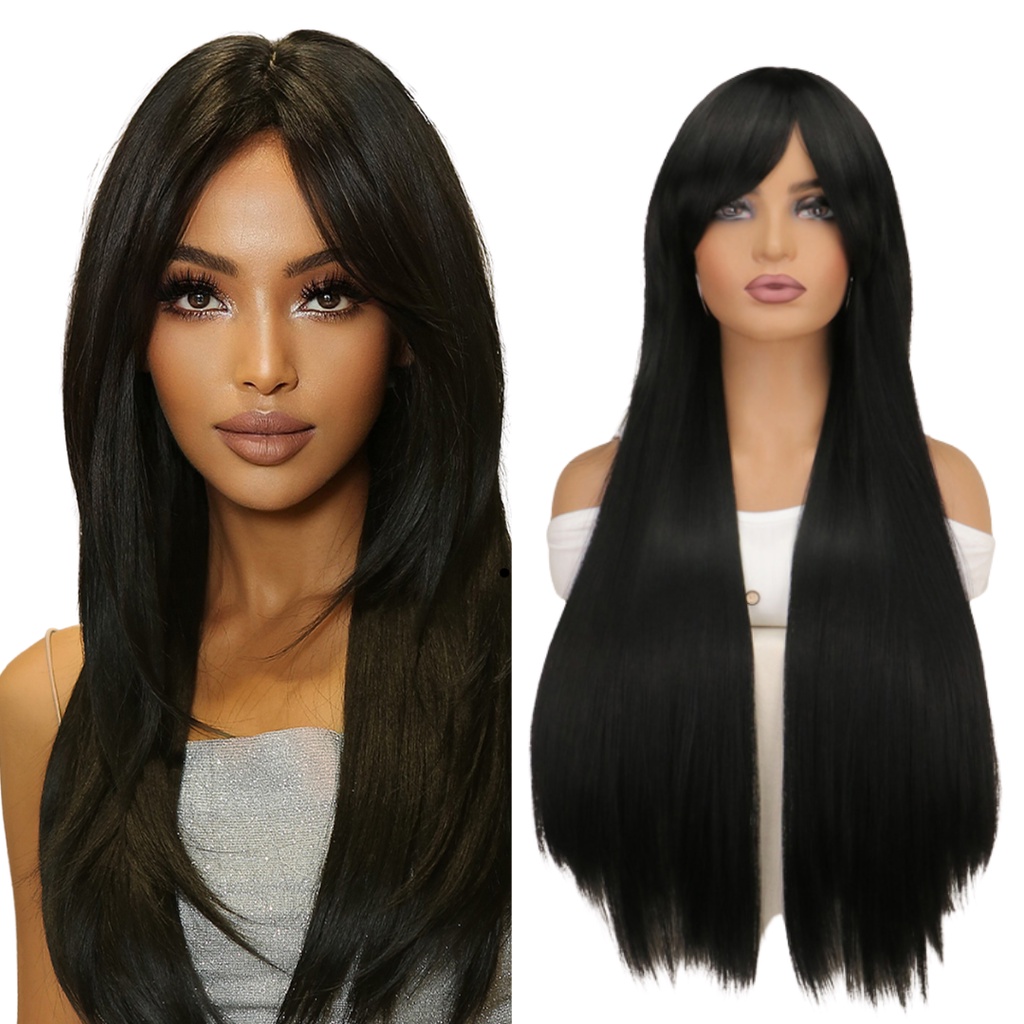 Peruca Fibra Futura Identica a o Cabelo Humano Premium 70cm em Oferta na Shopee