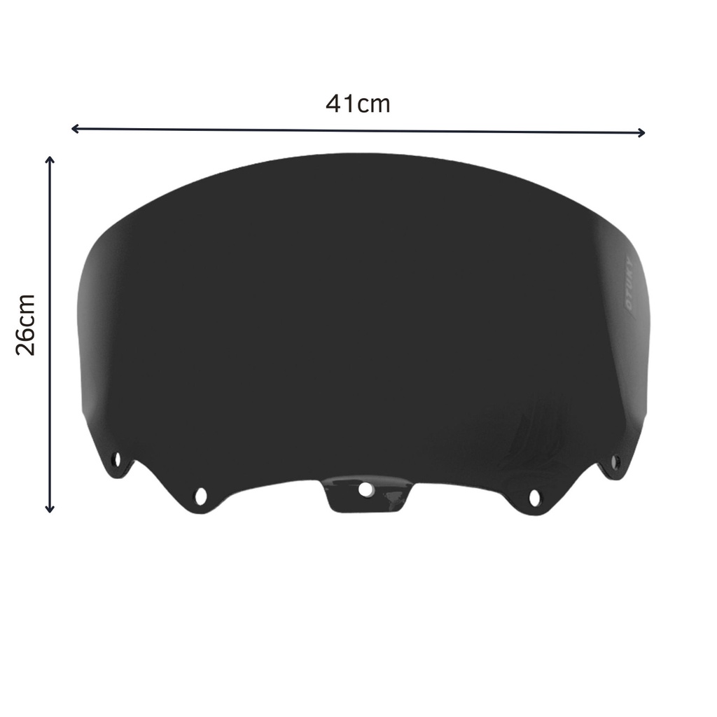 Bolha Parabrisa Para Dafra Citycom 300cc Tamanho Mini cor Preto