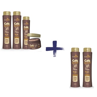 Combo Capilar Café Brasil Mahair ( Kit 4 itens + Shampoo e Condicionador )