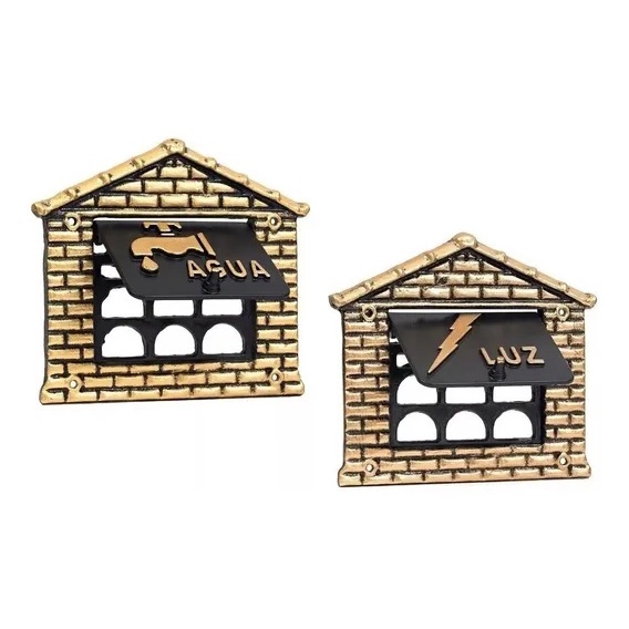 Visor de Água + Visor de Luz - Kit 02 peças - Alumínio/PVC em Oferta na Shopee