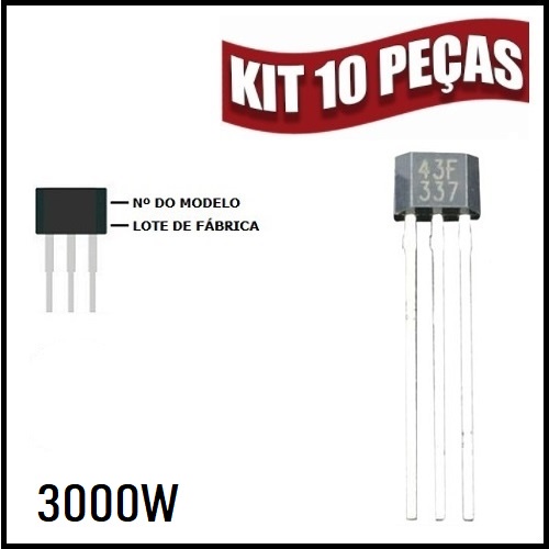 10 Sensor Magnético de Efeito Hall 43F 43AF SS43F Motor Bicicleta Bike Elétrica 1500W 2000W 3000W