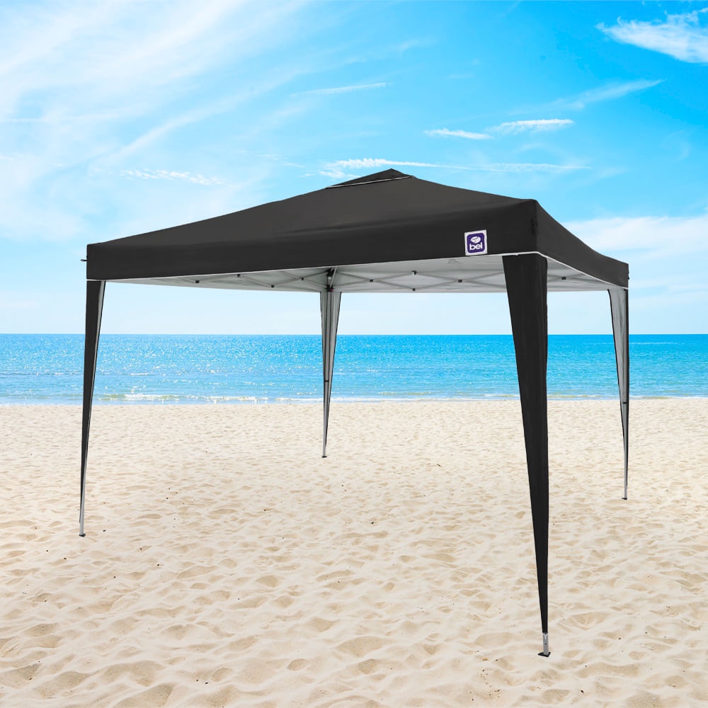 TENDA PRAIA EVENTOS CAMPING GAZEBO 3X3 DOBRAVEL POLIESTER PRATICA