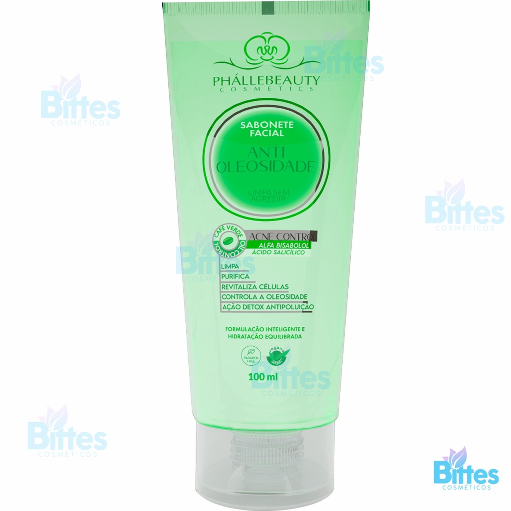 Sabonete Facial Anti Oleosidade Phállebeauty Cosmetics Limpeza