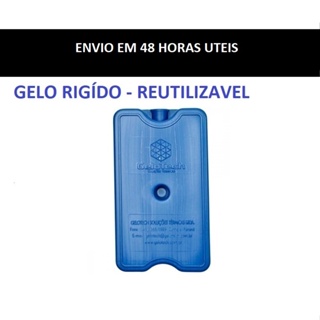Gelox Placa Gelotech Gelo Reutilizável Rígido 200 ml para Isopor em Oferta na Shopee