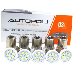 Lâmpada De Led Luz Branca 10 watts 12v 10 Unidades - Autopoli | Piqueri Autopeças