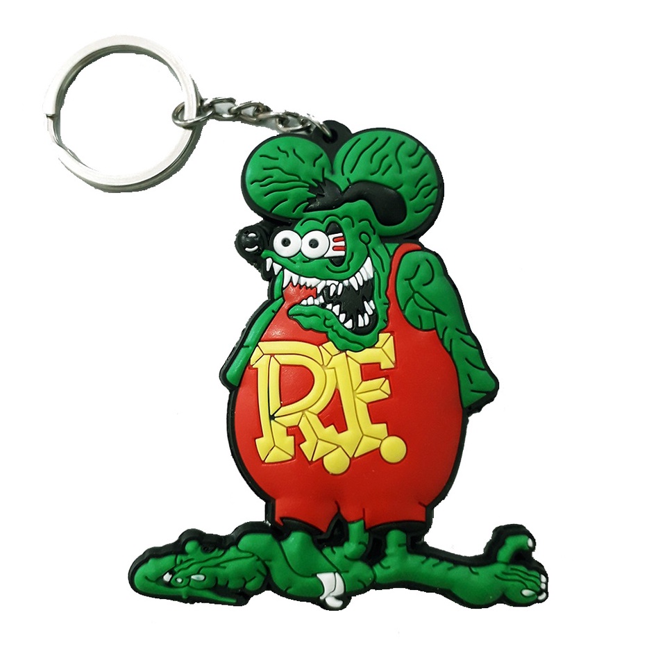 Chaveiro Rat Fink + Adesivo Vinil - Hot Rod / Rat Rod