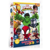 Quebra Cabeça de 28 Peças Disney Spidey Vingadores Grandinho - Toyster 8047