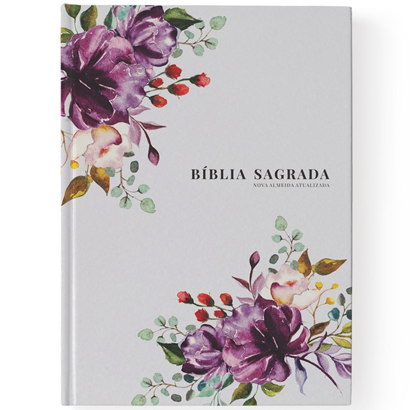 Bíblia Primavera Floral | NAA | Letra Grande | Capa Dura em Oferta na Shopee