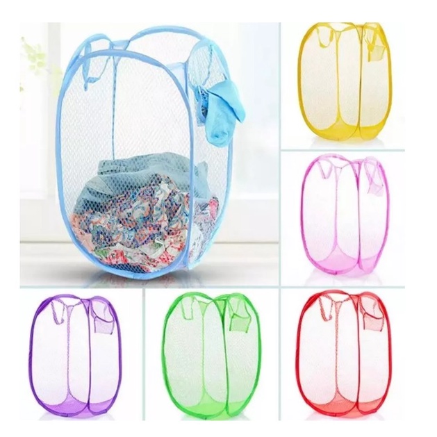 Cesto Roupa Suja Multiuso Organizador Dobrável em Oferta na Shopee