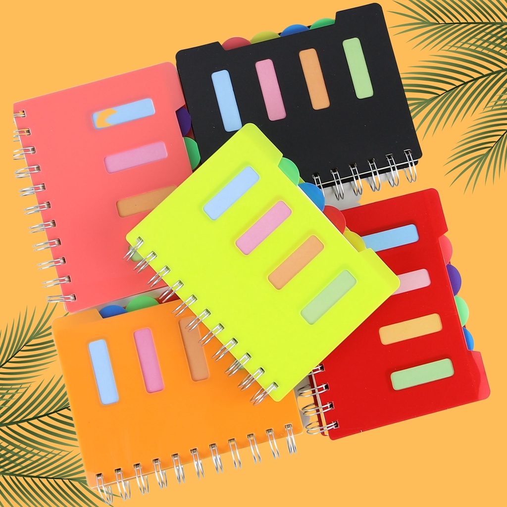 Bloco de anotações caderninho caderno bloco divisórias em Oferta na Shopee