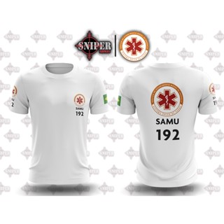 Camiseta ORIGINAL Sniper BRASIL SAMU Branca Preta OFICIAL (NÃO COMPRE DA CHINA)