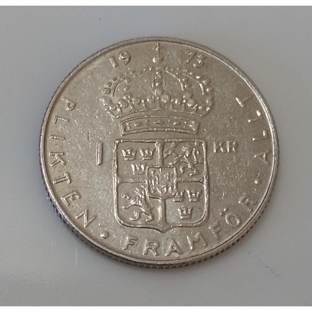 MOEDA SUECIA 1 KRONE 1973 - S1324