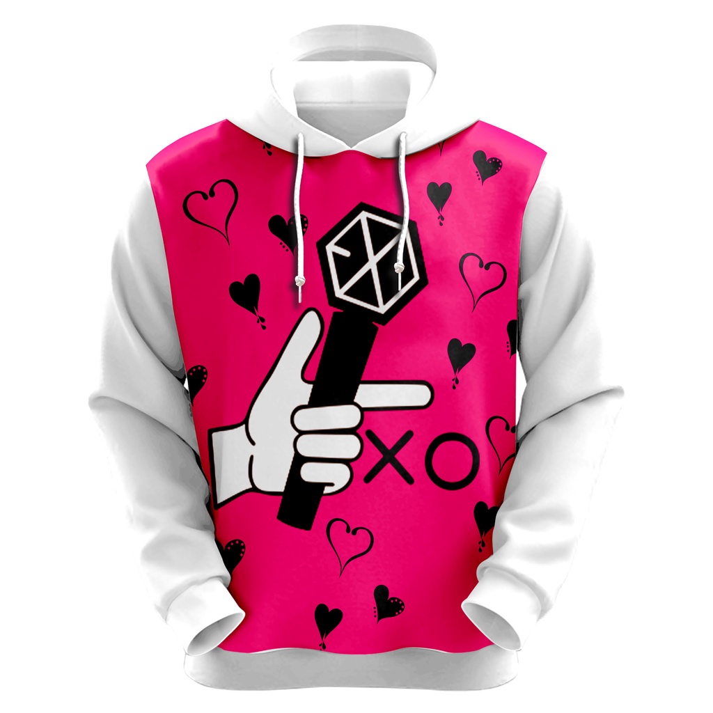 Blusa De Moletom Full Banda Coreana Exo Sublimada Pronta Entrega