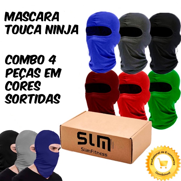 Kit 4 Balaclavas Estilo Ski Mask para Motociclistas usar Debaixo da Camiseta