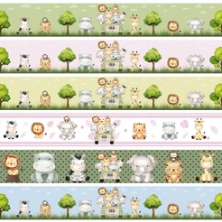 Faixa Decorativa Safari Quarto