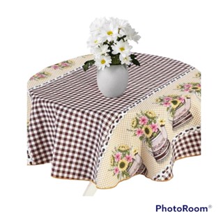 TOALHA DE MESA REDONDA 1,40X1,40 ESTAMPA VARIADAS