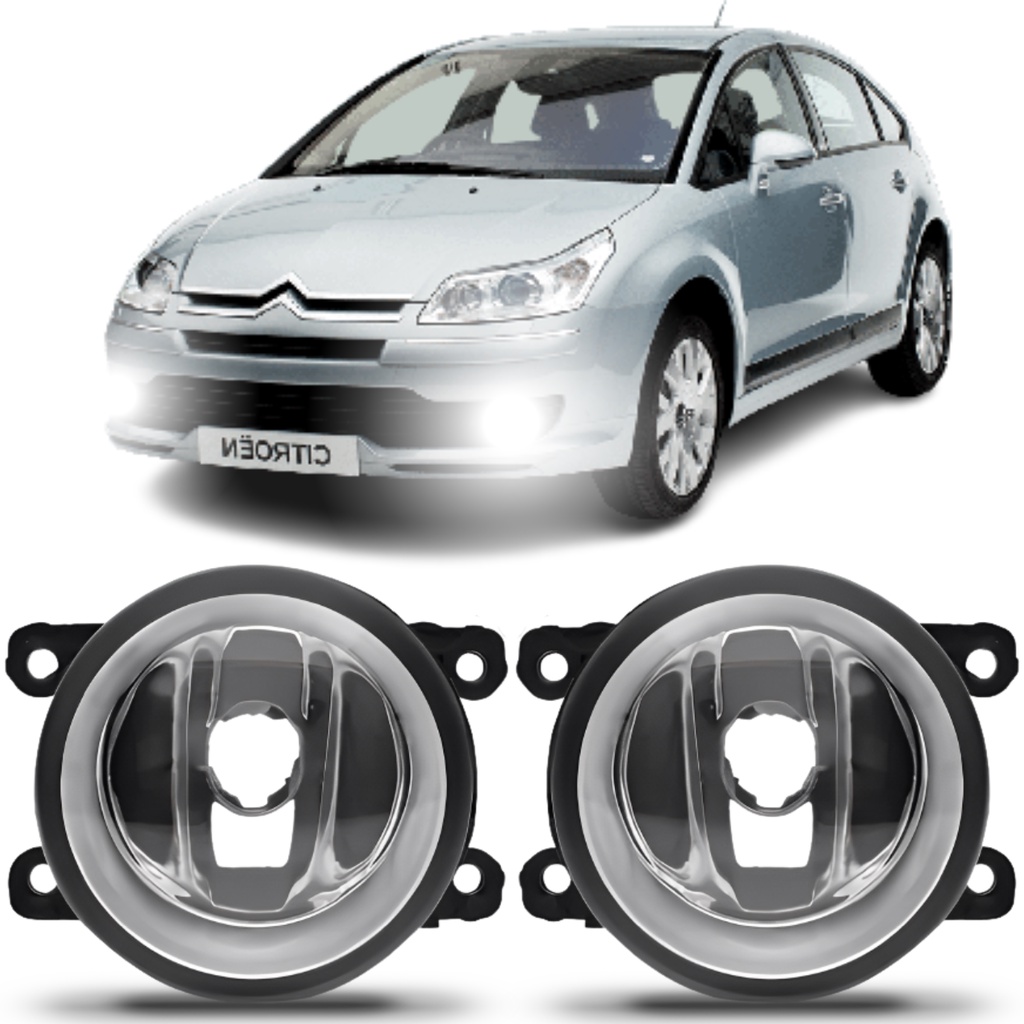 Par Farol Milha C4 2009 2010 2011 2012 2013 em Oferta na Shopee