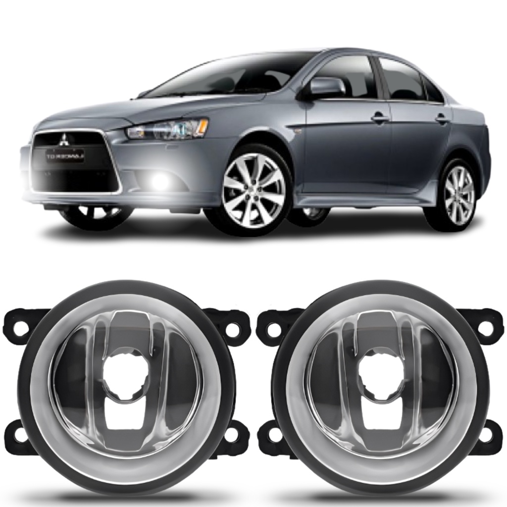 Par Farol Milha Mitsubishi Lancer Gt 2012 2013 2014 2015 em Oferta na Shopee