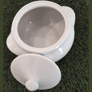 1 Cumbuca Média C/tampa 900ml Porcelana 2ºlinha