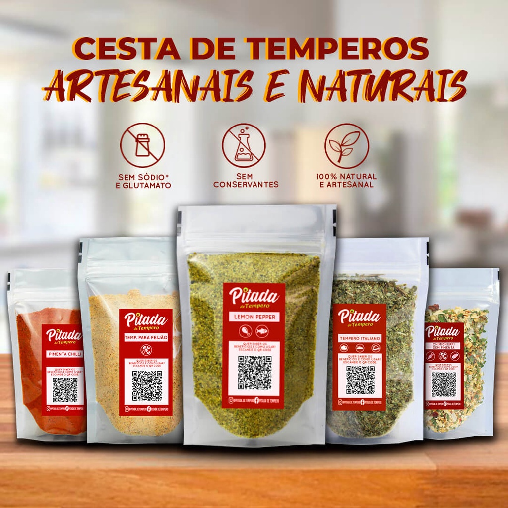 Temperos Naturais Condimentos e Especiarias