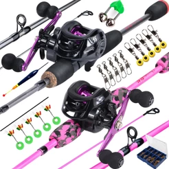 Vara de pesca com carretilha Sougayilang 1.8M 18+1bb 7.2:1 Max Drag 10kg