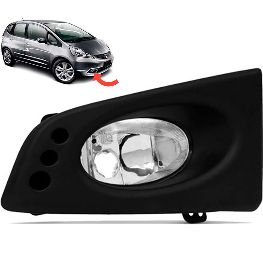 Farolete De Milha Neblina Auxiliar New Fit 2009 2010 2011 - Direito ou Esquerdo - Spare Parts and Accessories for Vehicles