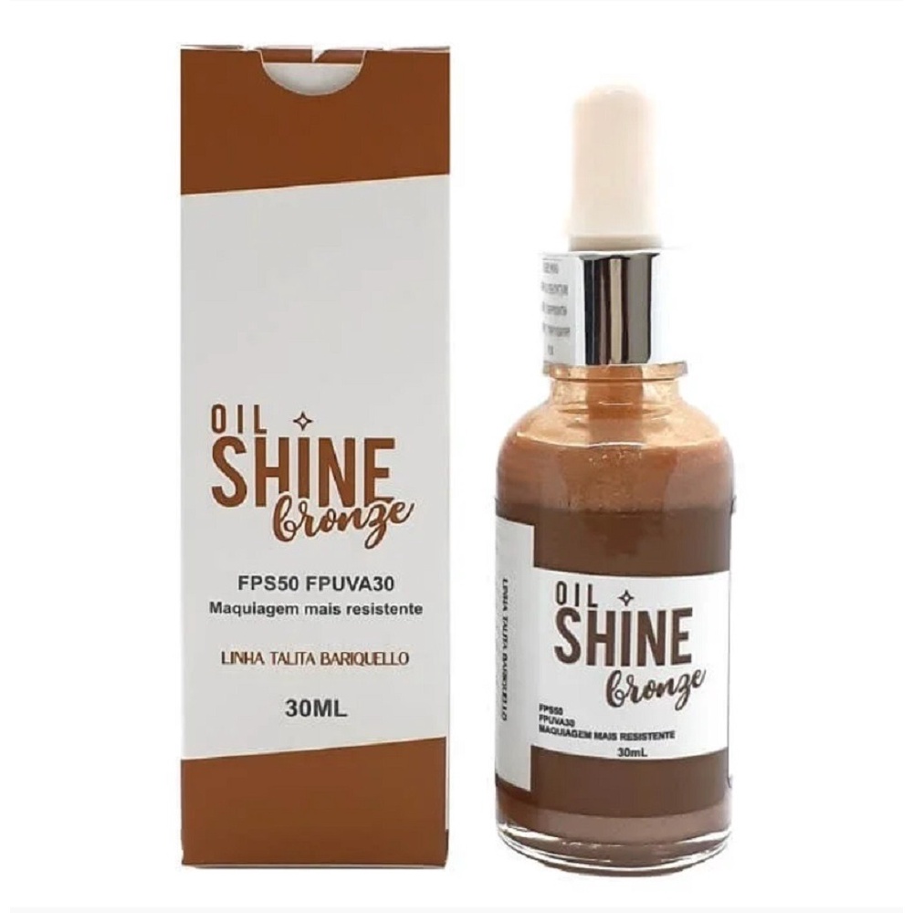 luminador Oil Shine Talita Barriquello Cor Bronze  Original