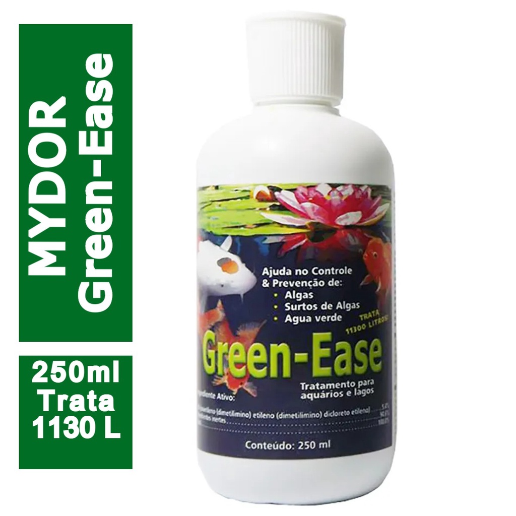 Mydor Green Ease 250ml- Removedor De Algas P/aquário E Lago