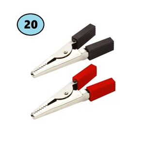 20 Garra Jacaré Jacarezinho Semi-isolada 45mm Preta Vermelha