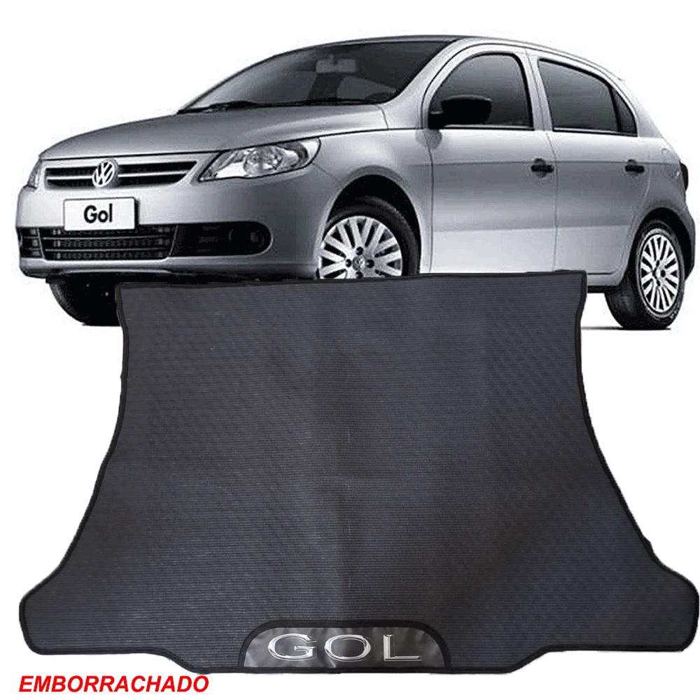 TAPETE EMBORRACHADO PARA PORTA MALA MALAS ESPECIFICO DO CARRO VOLKSWAGEN GOL G5 G6